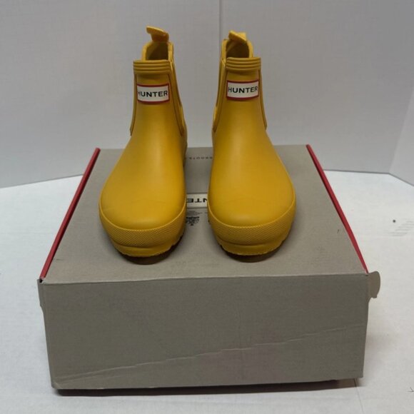 Hunter Original Chelsea Boot Women's Size 5 Short Waterproof Yellow Rain Boots - Picture 1 of 8